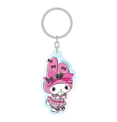 Sanrio - Pink Black Party Series Acrylic Keychain My Melody 7 cm
