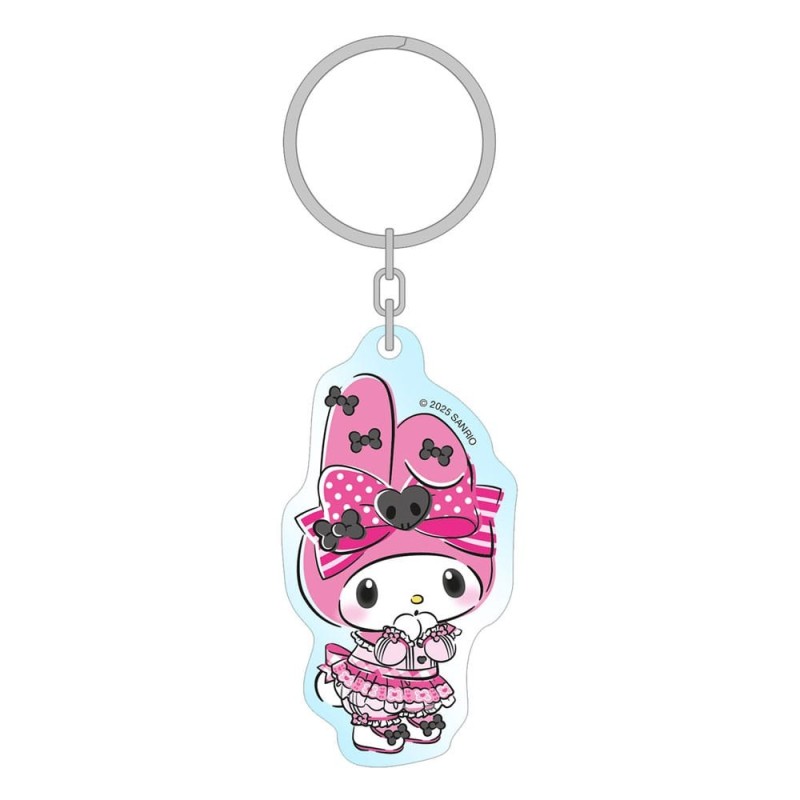 Sanrio - Porte-clés Pink Black Party Series My Melody 7 cm