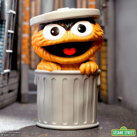 Sesame Street - FUN! FUN! Vinyl Action Figure Oscar the Grouch (Orange) 13 cm