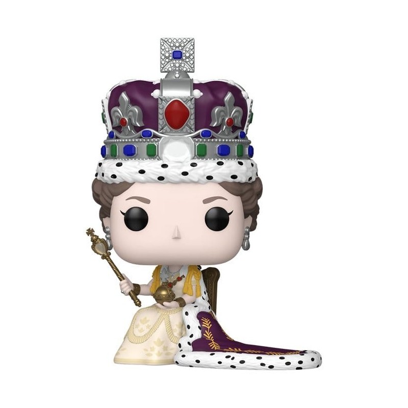 Queen Elizabeth II - Figurine POP! Premium Reine Elizabeth II (Couronnement) 9 cm
