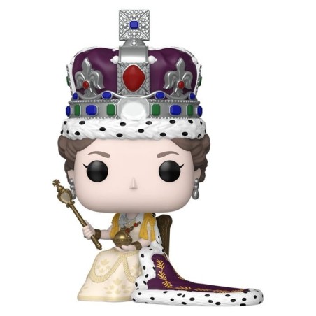 Queen Elizabeth II - Figurine POP! Premium Reine Elizabeth II (Couronnement) 9 cm