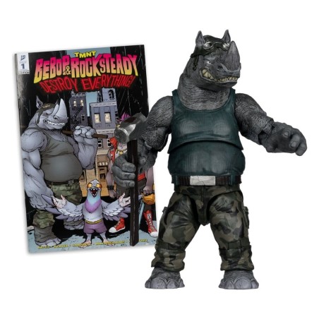 Teenage Mutant Ninja Turtles - Page Punchers Action Figure Rocksteady 17 cm