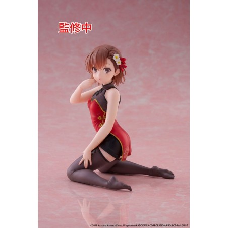 A Certain Scientific - Railgun PVC Statue Desktop Cute Figure Mikoto Misaka Chinese Dress Ver. 13 cm