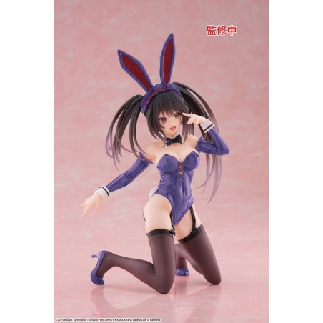 Date A Live - V PVC Statue Desktop Cute Figure Kurumi Tokisaki Bunny Ver. Renewal 13 cm