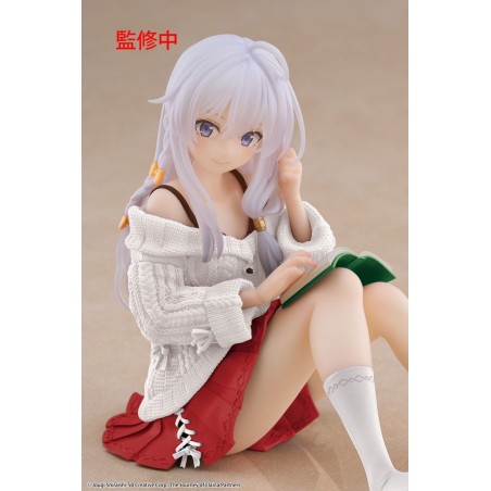 Wandering Witch: The Journey of Elaina - PVC Statue Desktop Cute Figure Elaina Casual Clothes Ver. Renewal 13 cm