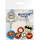 DC Comics - Pack 6 badges Logos Comics