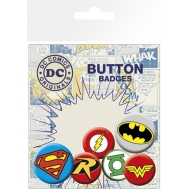DC Comics - Pack 6 badges Logos Comics