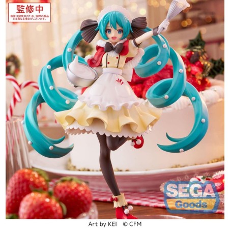 Character Vocal Series 01: Hatsune Miku - Statuette Luminasta Hatsune Miku Christmas 2025 20 cm