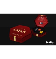 Catan - Upgrade dice set Robber & Metal: Hematite