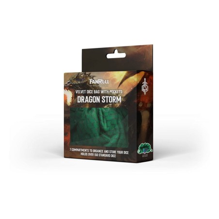Dragon Storm - Sac à dés Dragon Storm avec compartiments Green Dragon Scales