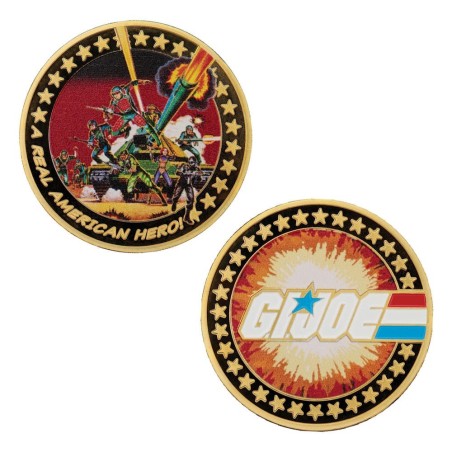 GI Joe - G.I. Joe Collectable Coin A Real American Hero 60th Anniversary 24k Gold Plated Limited Edition