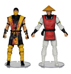 Mortal Kombat - Pack 2 figurines Scorpion vs. Raiden (Klassics) 18 cm