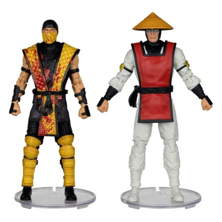 Mortal Kombat - Pack 2 figurines Scorpion vs. Raiden (Klassics) 18 cm