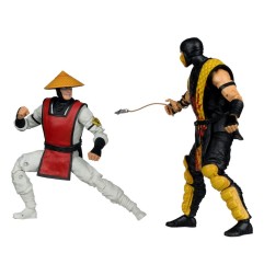 Mortal Kombat - Pack 2 figurines Scorpion vs. Raiden (Klassics) 18 cm