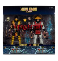 Mortal Kombat - Action Figure 2-Pack Scorpion vs. Raiden (Klassics) 18 cm