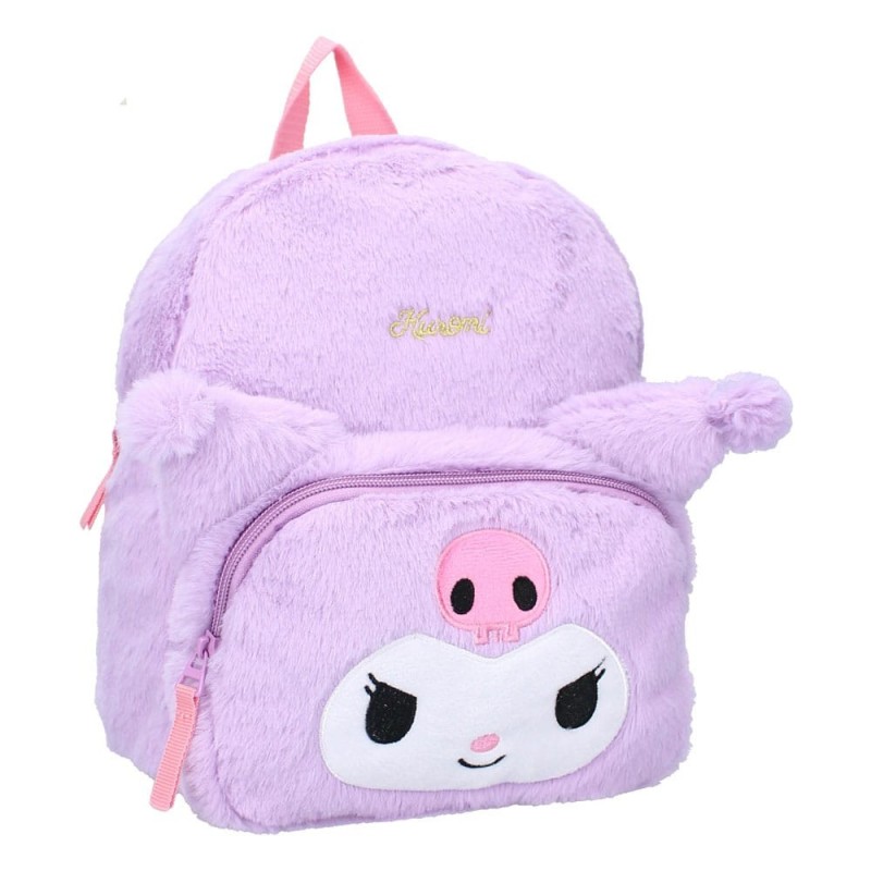 Sanrio - Backpack Kuromil Fluffy Festival Purple 26 cm