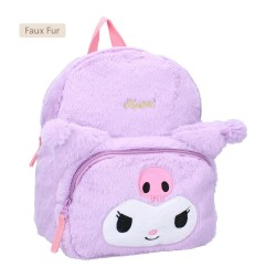 Sanrio - Backpack Kuromil Fluffy Festival Purple 26 cm