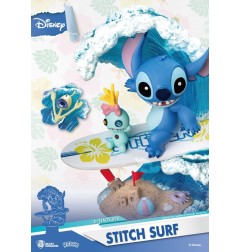 Disney - Summer Series diorama PVC D-Stage Stitch Surf 15 cm