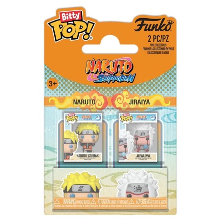 Naruto - Pack 2 figurines Bitty POP! Naruto & Jiraiya 2 cm
