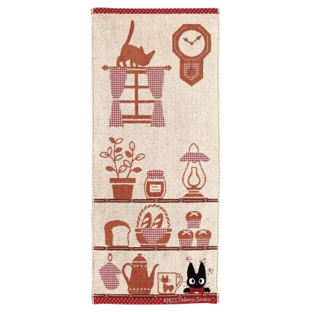 Studio Ghibli - Kiki's Delivery Service Towel Jiji Shelf 34 x 80 cm