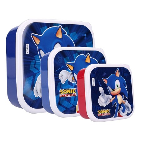 Sonic the Hedgehog - Pack 3 boîtes à goûter Sonic Fresh Bites
