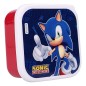 Sonic the Hedgehog - Pack 3 boîtes à goûter Sonic Fresh Bites