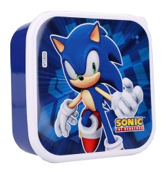 Sonic the Hedgehog - Pack 3 boîtes à goûter Sonic Fresh Bites