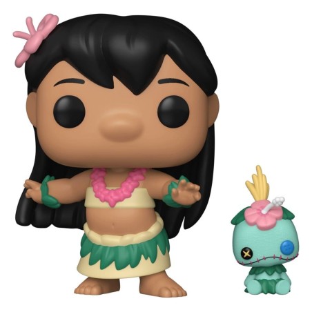 Lilo & Stitch - Figurine POP! Hula Lilo avec Scrump 9 cm