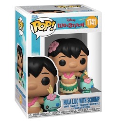 Lilo & Stitch - Figurine POP! Hula Lilo avec Scrump 9 cm