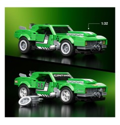 Hot Wheels - Mattel Brick Shop  Speed Series Building Set 1/32 Custom '68 Camaro
