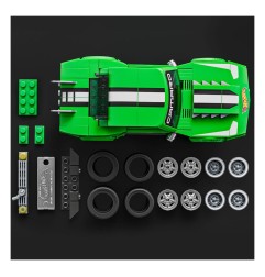 Hot Wheels - Mattel Brick Shop  Speed Series Building Set 1/32 Custom '68 Camaro