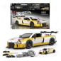 Hot Wheels - Jeu de construction Elite Mattel Brick Shop 1/16 '15 Audi R8 LMS