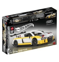 Hot Wheels - Jeu de construction Elite Mattel Brick Shop 1/16 '15 Audi R8 LMS
