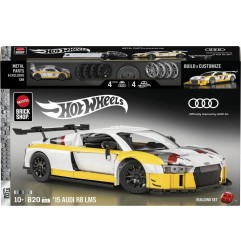 Hot Wheels - Jeu de construction Elite Mattel Brick Shop 1/16 '15 Audi R8 LMS