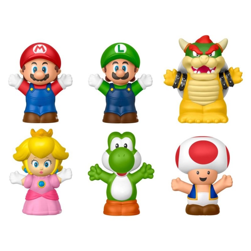 Super Mario - Collector pack 6 mini figurines My Mario Little People 7 cm Super Mario - Collector pack 6 mini figurines My Mario Little People 7 cm