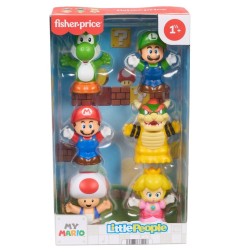 Super Mario - Collector pack 6 mini figurines My Mario Little People 7 cm