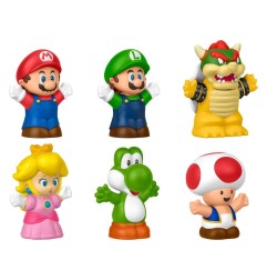 Super Mario - Collector pack 6 mini figurines My Mario Little People 7 cm