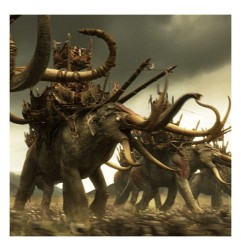 Le Seigneur des Anneaux - Statuette Skull of a Mumak 15 cm