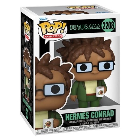 Futurama - Figurine POP! Hermes avec mug 9 cm