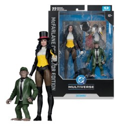 DC Comics - DC Multiverse McFarlane Action Figure Zatanna with Detective Chimp Collector Edition N°53 18 cm