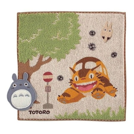 Studio Ghibli - My Neighbor Totoro Mini Towel Bus Stop 25 x 25 cm