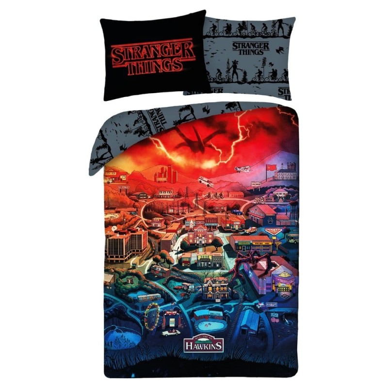 Stranger Things - Parure de lit Stranger Things Ver. 1 140 x 200 cm / 70 x 90 cm