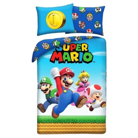 Super Mario - Parure de lit Super Mario Ver. 5 140 x 200 cm / 70 x 90 cm