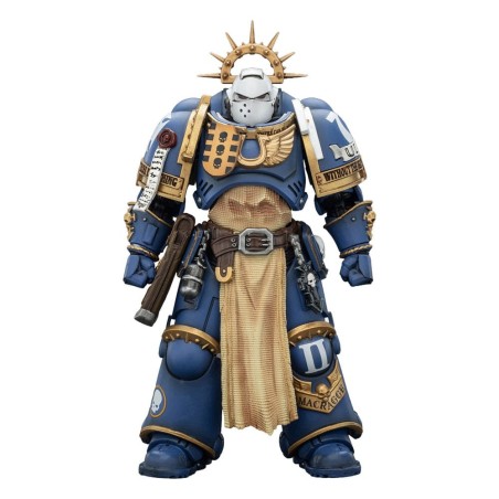 Warhammer 40k - Figurine Ultramarines Levantus avec Power Sword, Stormshield and Bolt Pistol 13 cm