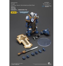Warhammer - 40,000 Action Figure Ultramarines Torvald with Power Sword, Stormshield and Bolt Pistol 13 cm