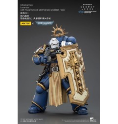 Warhammer - 40,000 Action Figure Ultramarines Levantus with Power Sword, Stormshield and Bolt Pistol 13 cm