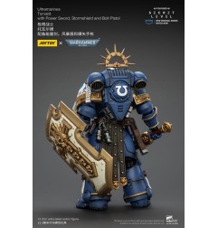 Warhammer 40k - Figurine Ultramarines Torvald avec Power Sword, Stormshield and Bolt Pistol 13 cm