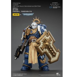 Warhammer - 40,000 Action Figure Ultramarines Levantus with Power Sword, Stormshield and Bolt Pistol 13 cm