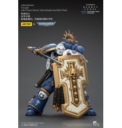 Warhammer 40k - Figurine Ultramarines Torvald avec Power Sword, Stormshield and Bolt Pistol 13 cm
