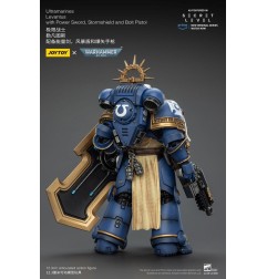 Warhammer 40k - Figurine Ultramarines Levantus avec Power Sword, Stormshield and Bolt Pistol 13 cm